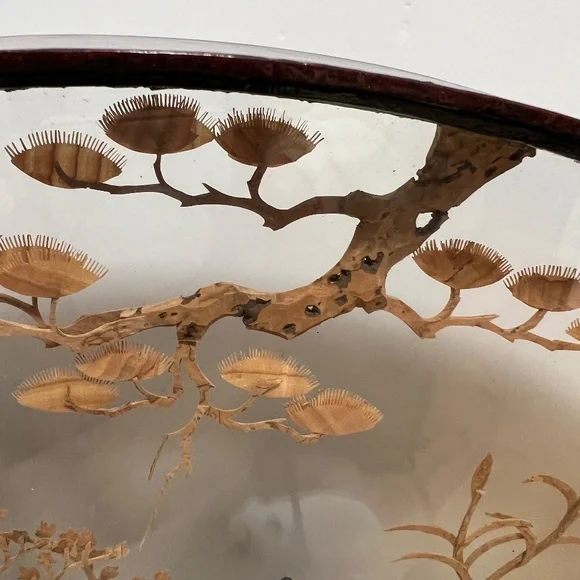 Vintage 90’s Cork Carved Scene - Picture 6 of 7